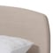 Baxton Studio Mia Mid-Century Light Beige Upholstered Full Size Platform Bed 135-7409 - alternate 7